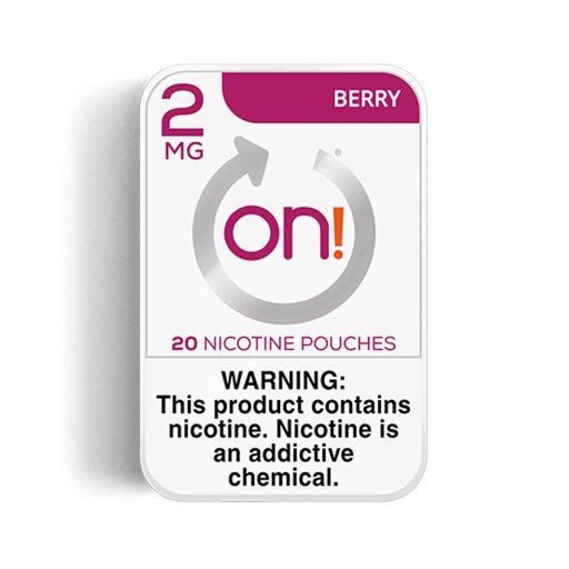 on! Nicotine Pouches 2mg - Berry