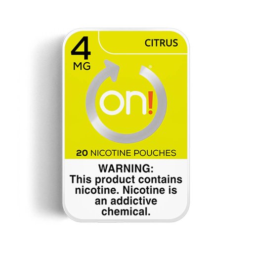 on! Nicotine Pouches 4mg - Citrus