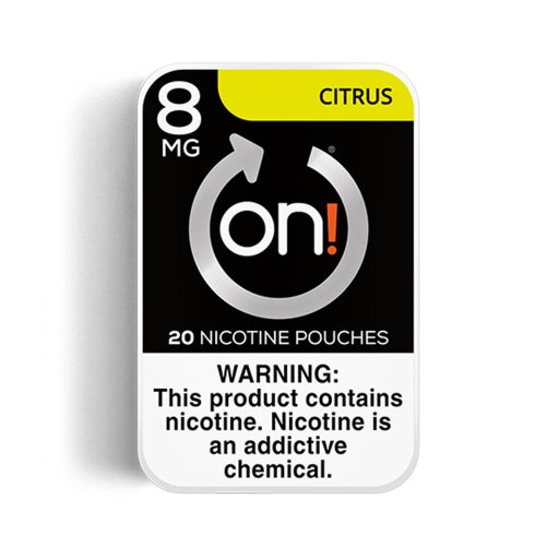 on! Nicotine Pouches 8mg - Citrus