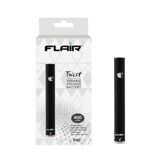Flair Twist variable voltage battery 400mah(Black) F40