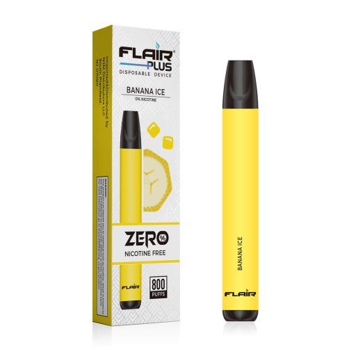 Flair Plus Disposable Devices Zero Nicotine (Banana Ice)