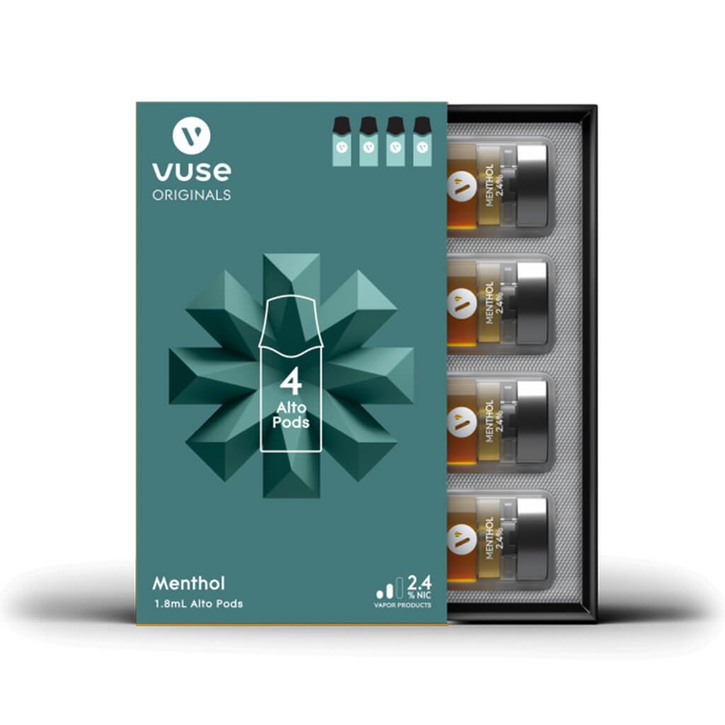 marketing drempel herwinnen Vuse Alto Flavor pack 2.4% Menthol 4 pods - VapeShire