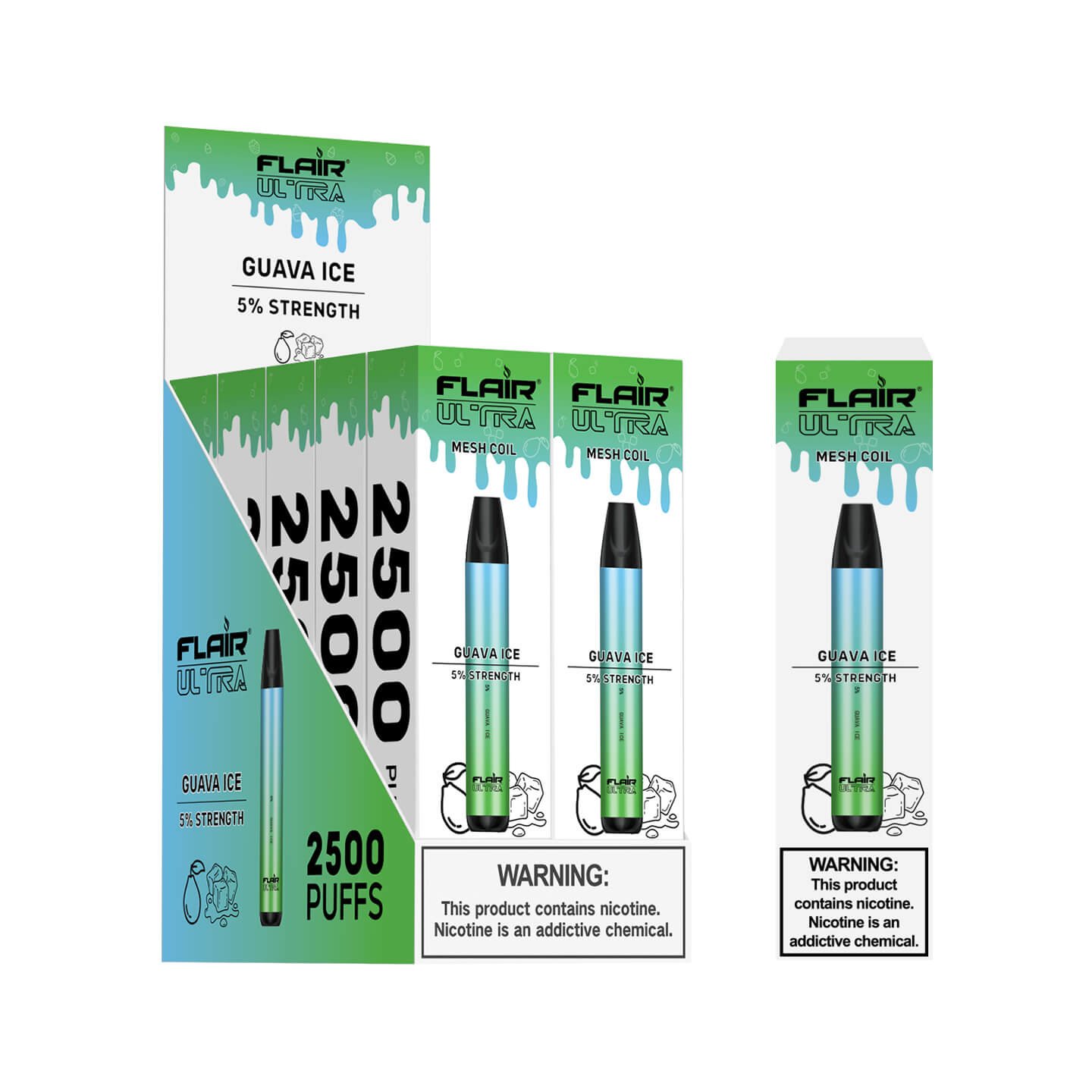 Flair Ultra Disposable Devices (Banana Ice - 2500 Puffs) - VapeShire