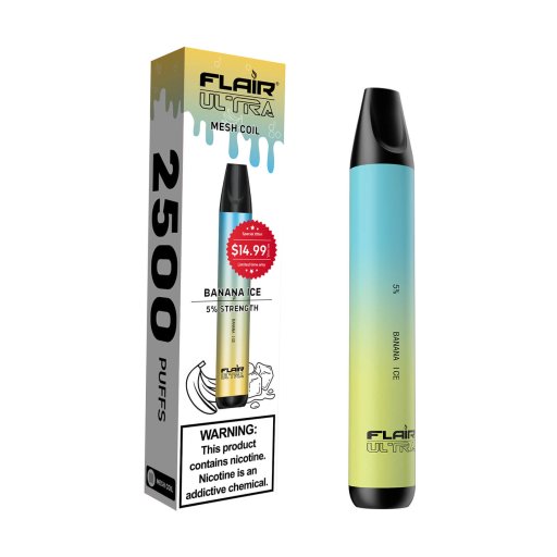 Flair Ultra Disposable Devices (Banana Ice - 2500 Puffs)