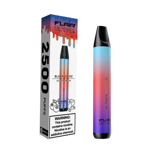 Flair Ultra Disposable Devices (Bluerazz Ice- 2500 Puffs)