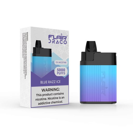Flair Draco Disposable Device (Blue Razz Ice - 5000 Puffs)
